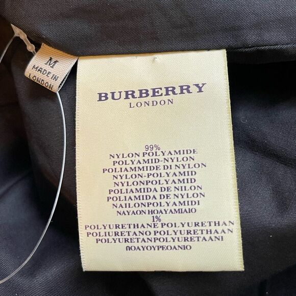 Burberry London quilted black Leather moto Jacket M - Picture 10 of 12